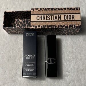Dior limited edition Rouge Dior Lipstick with Leopard-Print box